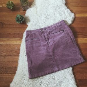 Lilac corduroy mini skirt🔮